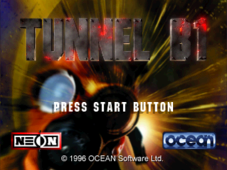 Tunnel B1 title screen for Playstation